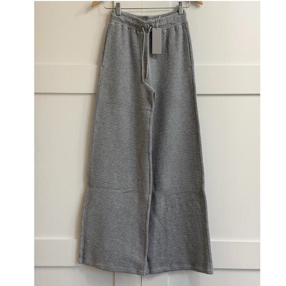 Negative Underwear Waffle Knit Track Pant in Heather Grey, Size X-Small - Picture 7 of 11